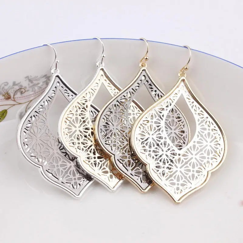 Quatrefoil Blume Geometrische Marokkanische  Nour Ohrringe