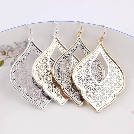 Quatrefoil Blume Geometrische Marokkanische  Nour Ohrringe