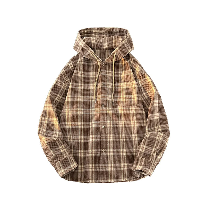 Washed Vintage Check Hooded