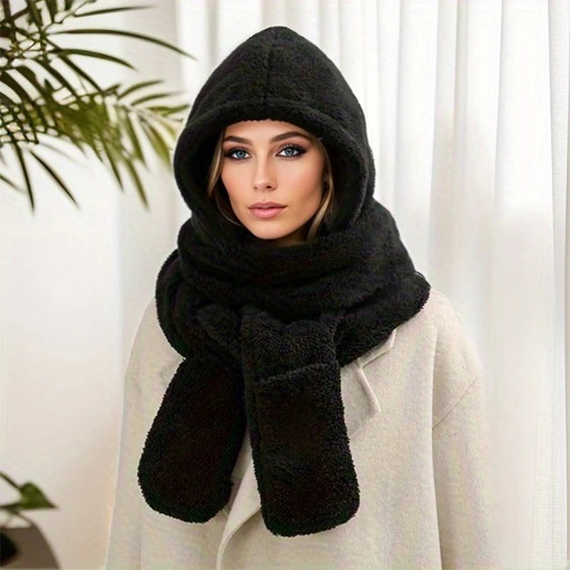 Toller Hoody Scarf Schwarz