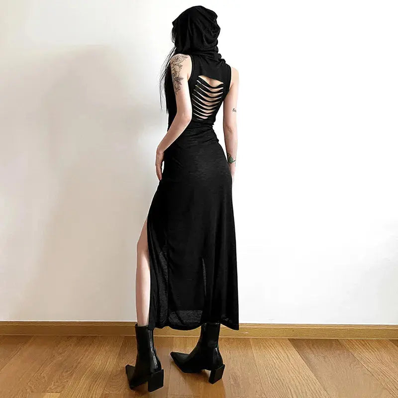 Hooded Gothic Dress Desert Walker DreadLocos Shop