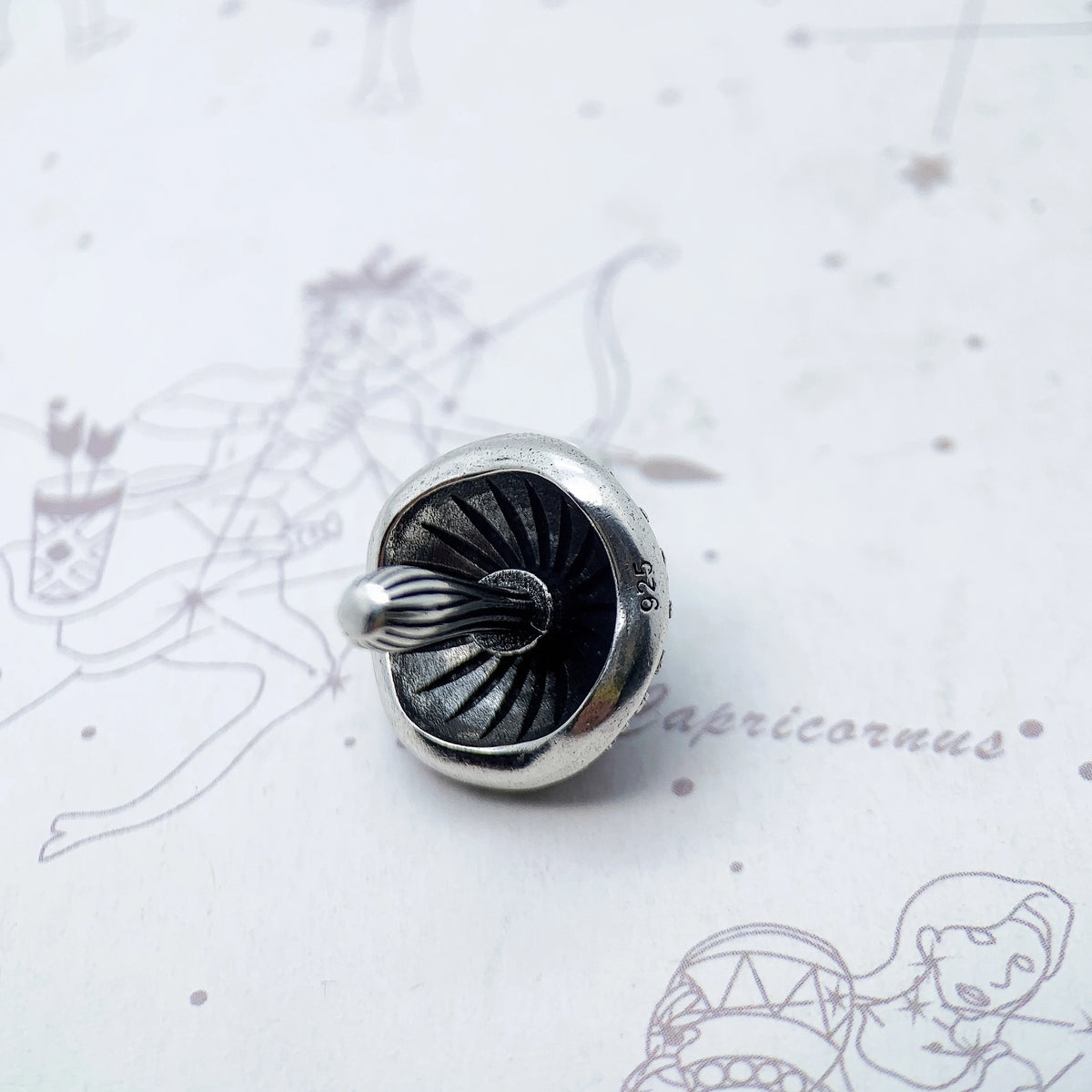 Trendy Mushroom Pendants Charm For Jewelry Making Bronze Color CZ Pave 925 Sterling Silver Gift For Women - DreadLocos Shop