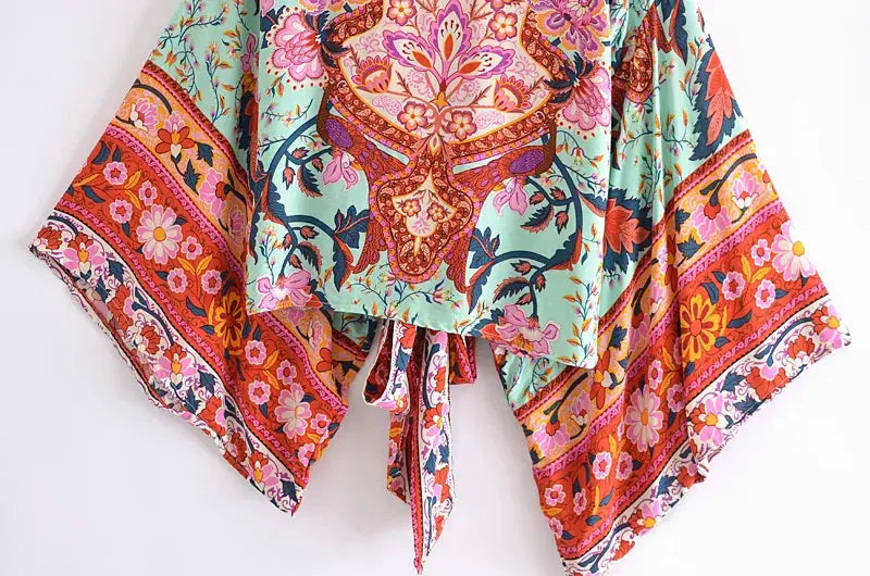 Floral Short Kimono DreadLocos Shop