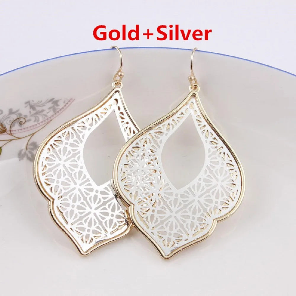 Quatrefoil Blume Geometrische Marokkanische  Nour Ohrringe