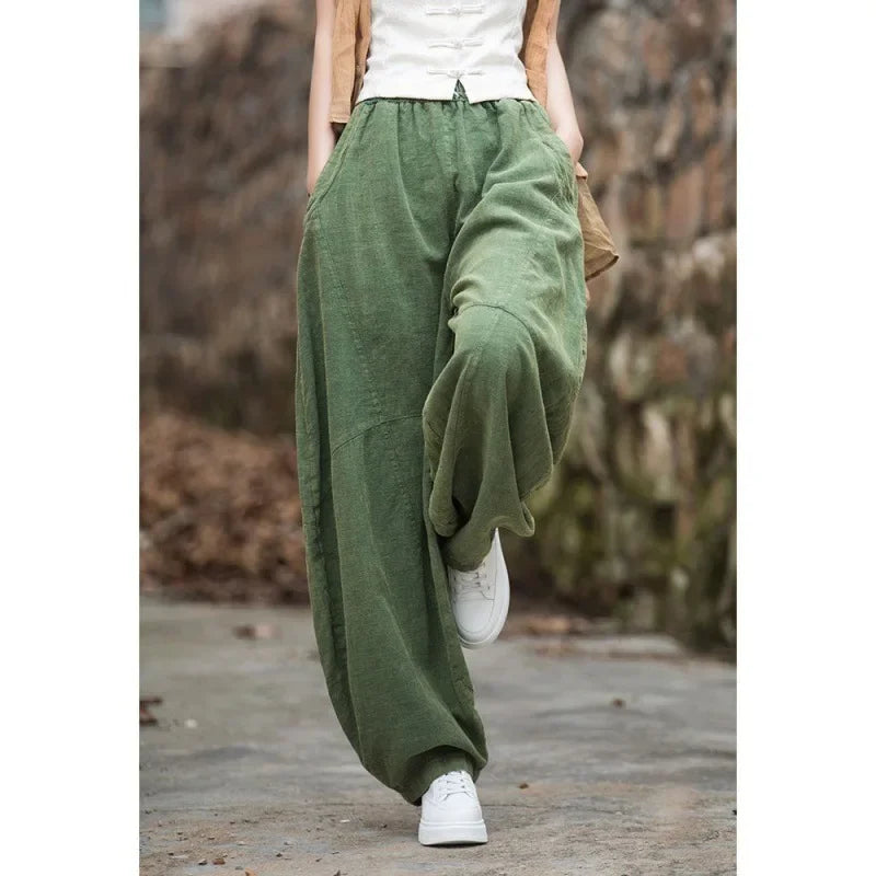 Comfortable Cotton Linen Bloomers for Women
