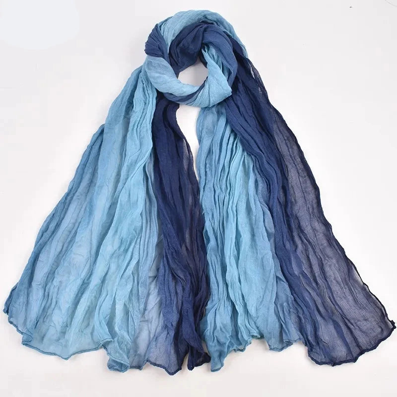 Pashmina aus Balinesischem Garn mit Gradualem Farbverlauf