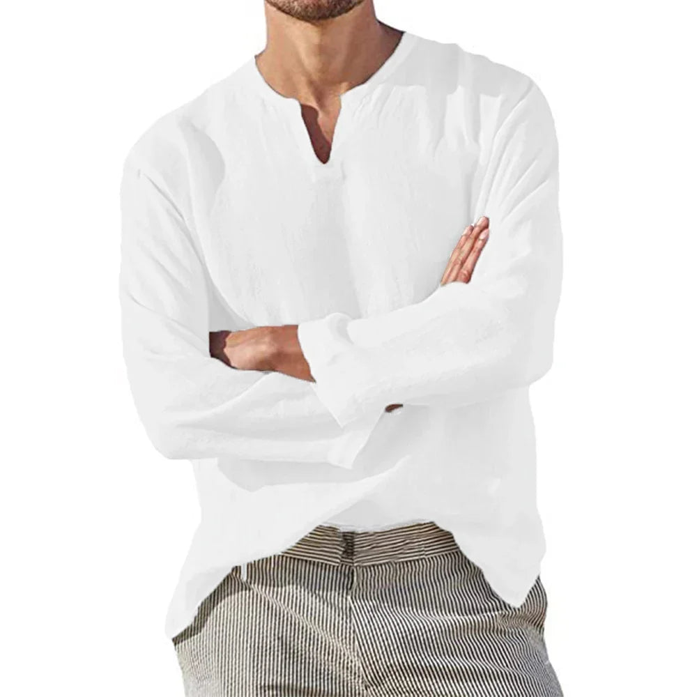 Men's Cotton Linen Shirt