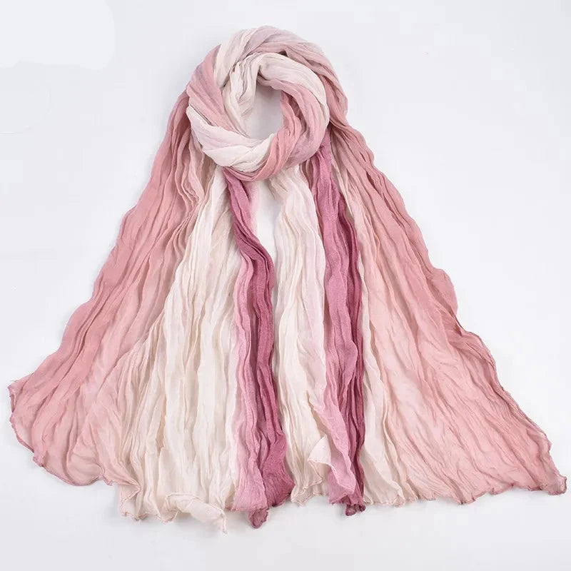 Pashmina aus Balinesischem Garn mit Gradualem Farbverlauf