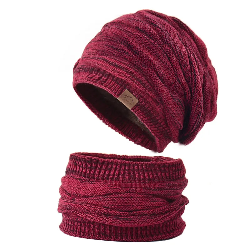 Fur-Lined Beanie & Scarf Set