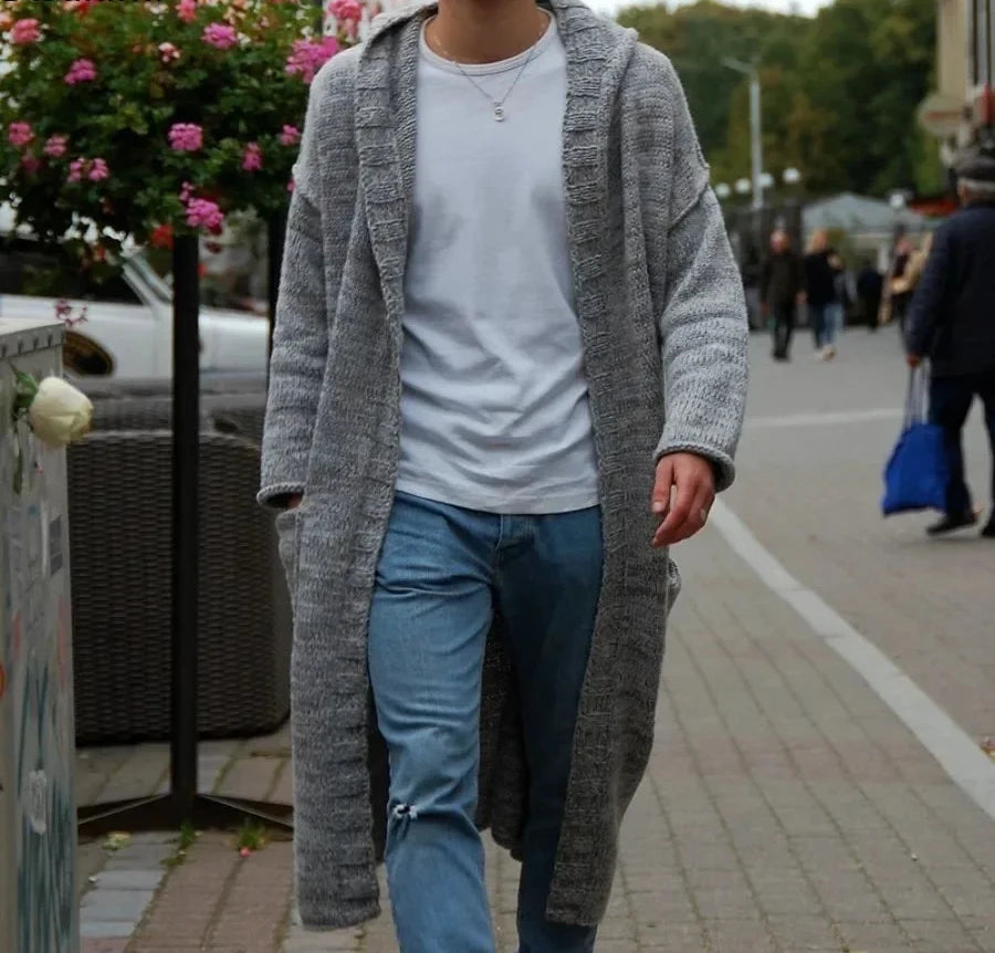 New 2024 Mens Knitted Cotton Cardigan