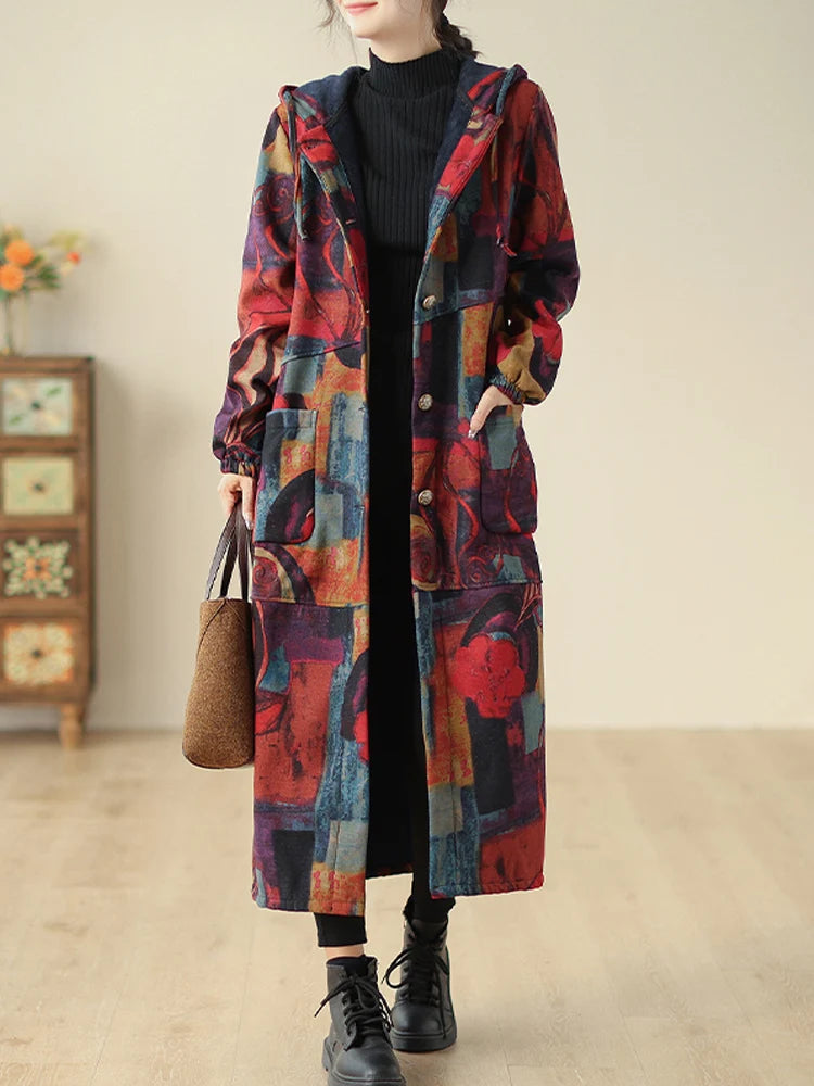 Farbenfroher Vintage-Mantel für den Herbst - DreadLocos Shop