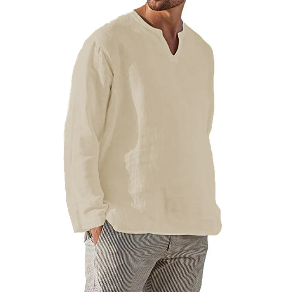 Men's Cotton Linen Shirt