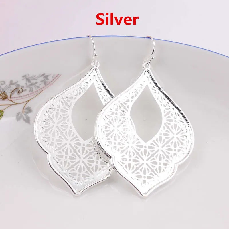 Quatrefoil Blume Geometrische Marokkanische  Nour Ohrringe