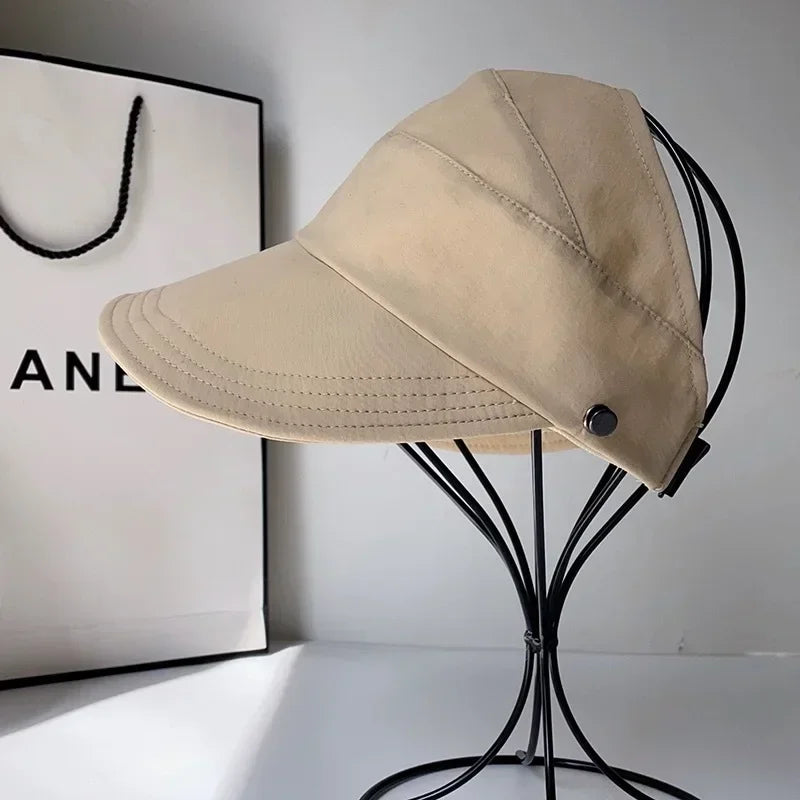 Wide Brim Sun Visor Bucket Hat