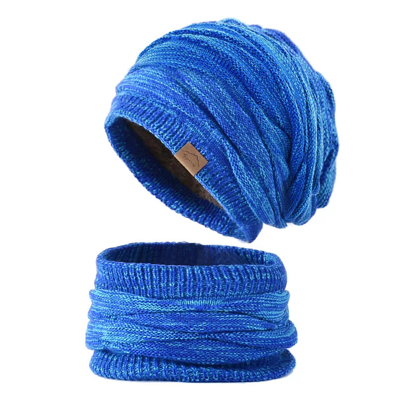 Fur-Lined Beanie & Scarf Set