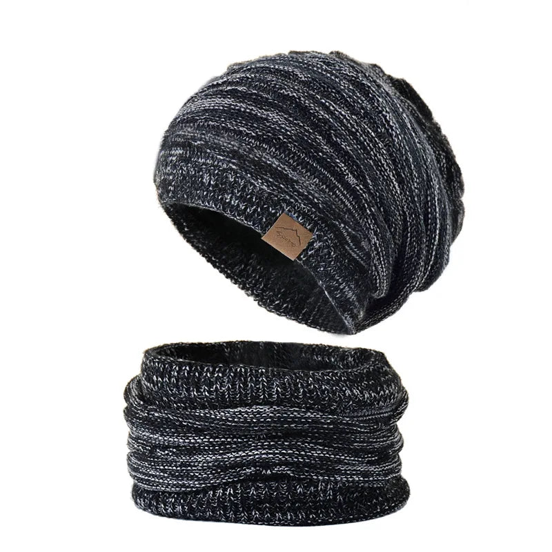 Fur-Lined Beanie & Scarf Set