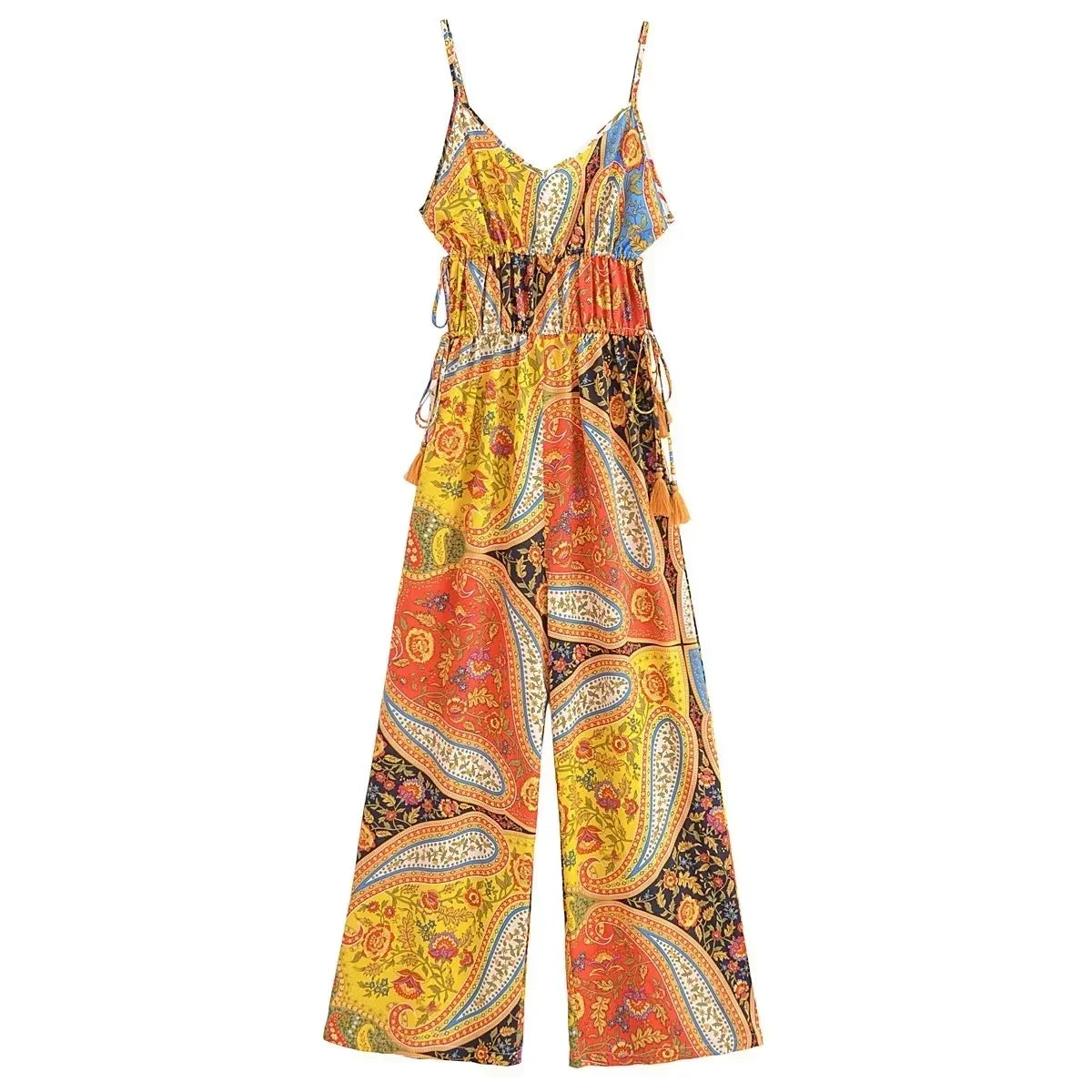 Boho-Chic Jumpsuit mit Print – Leichtigkeit und Eleganz
