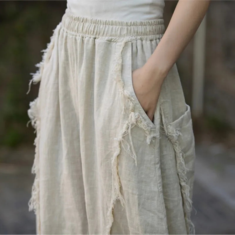 Leinen Trouser mit Wollbund - DreadLocos Shop