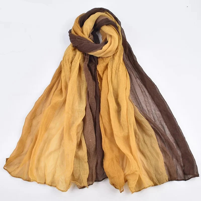 Pashmina aus Balinesischem Garn mit Gradualem Farbverlauf