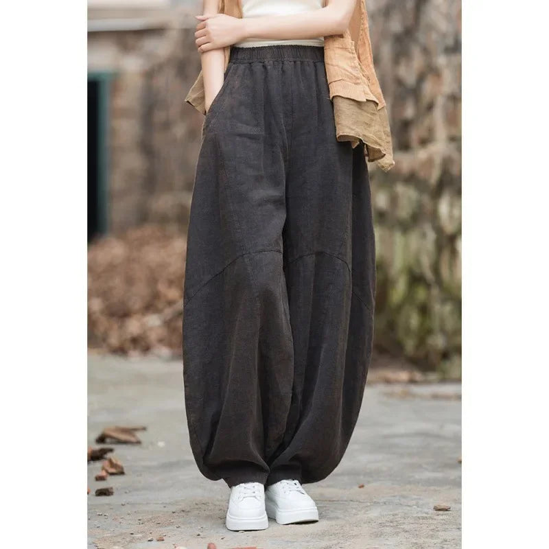 Comfortable Cotton Linen Bloomers for Women