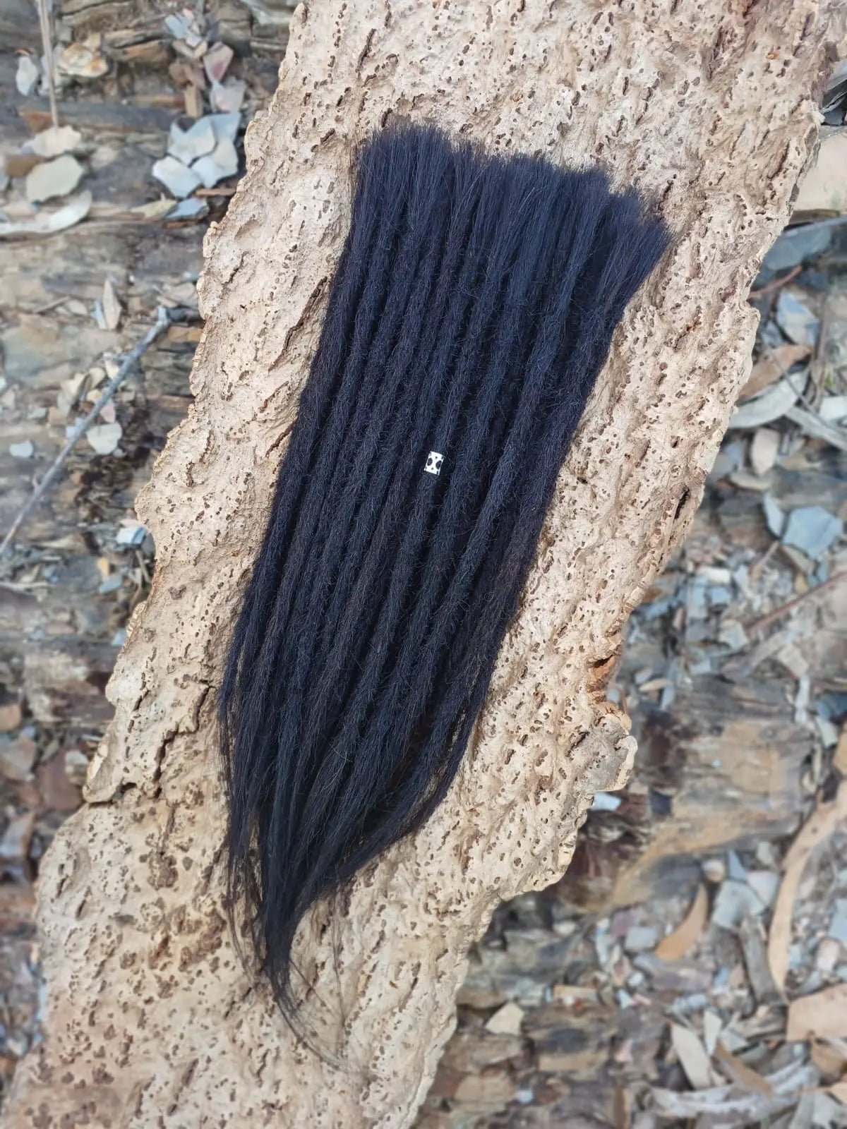 10 Europäische Echthaar Dreadlocks in Naturschwarz #1b DreadLocos Shop