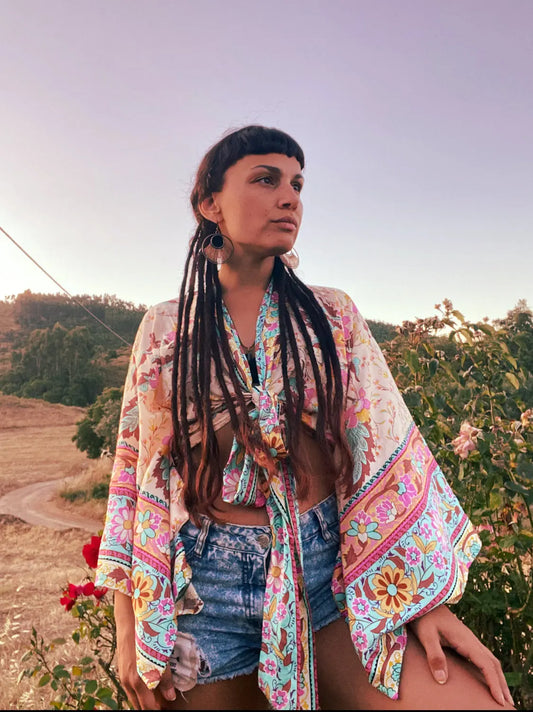 Floral Short  Kimono DreadLocos Shop