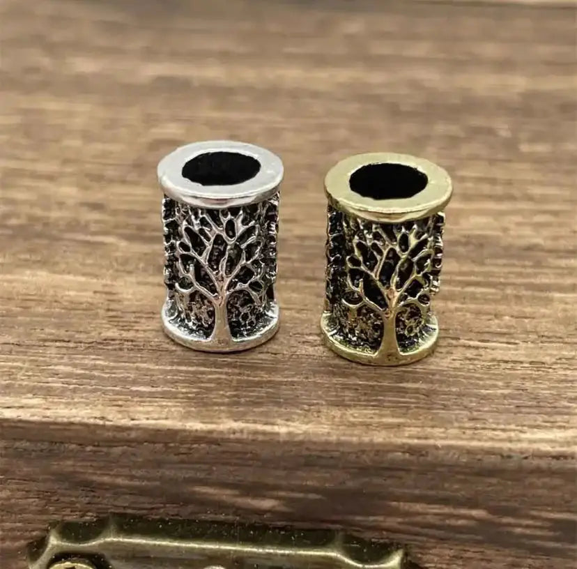 Tibetanischer Bead (Tree of Life) Antikes Silber DreadLocos Shop