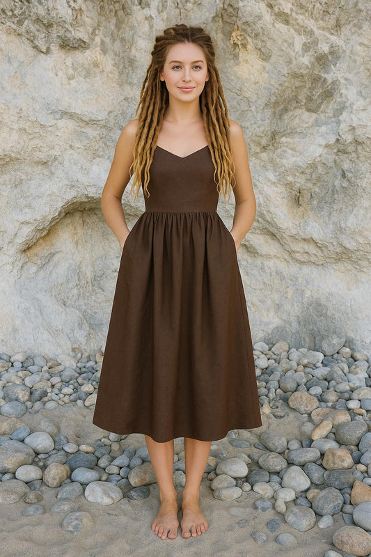 Dress Vintage Loose A-line Sling