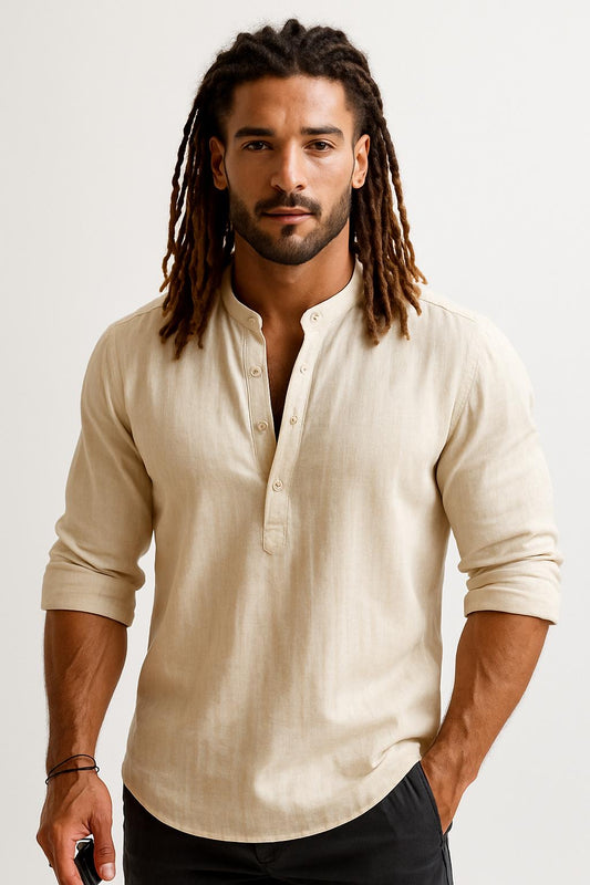 Cotton Linen Shirt Men's Shirts