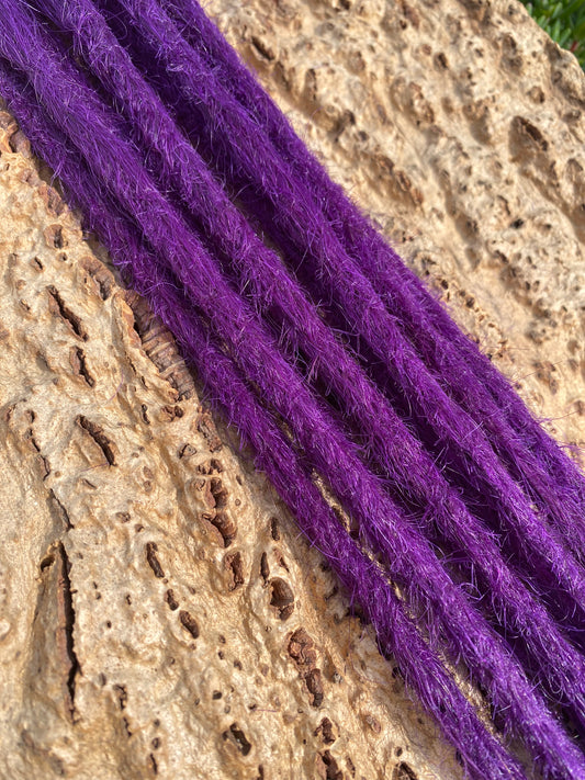10 Europäische Echthaar Dreadlocks Blueberry v05