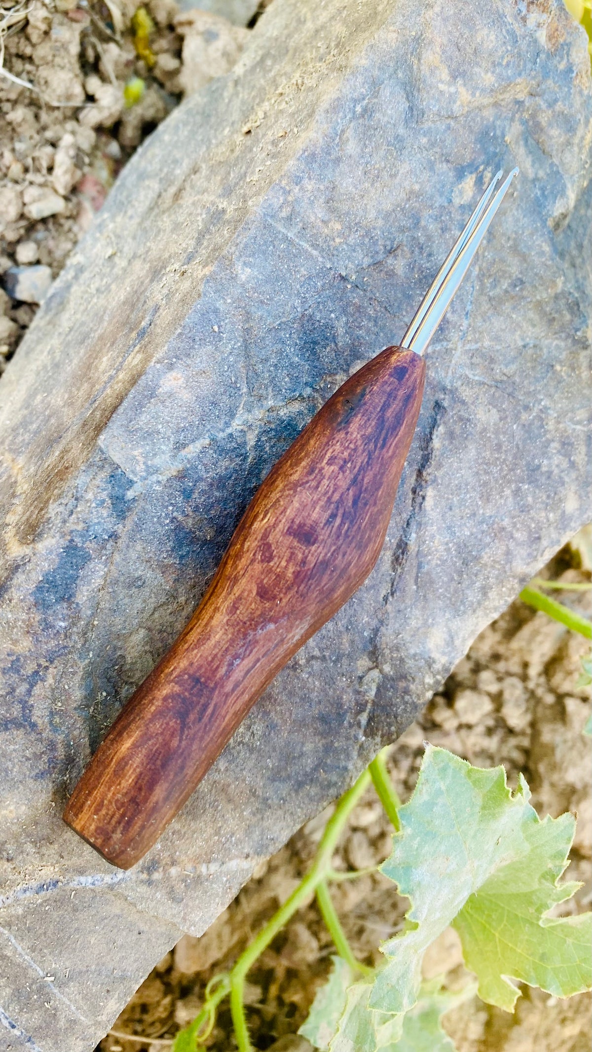 Lamaní Doppel Häkelnadel  (Tigeroak)