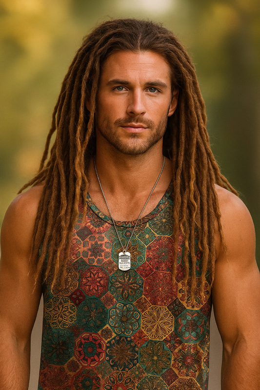 Hippie Tank Tops im Mandala Look