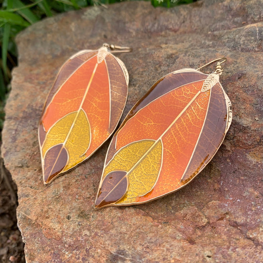 Herbstblatt-Ohrringe – Eleganz der Natur