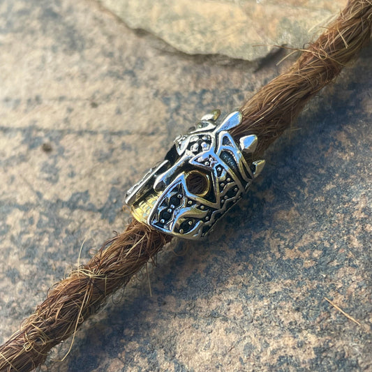 Bead Skull Knight Rebel Street Solid 925 Sterling
