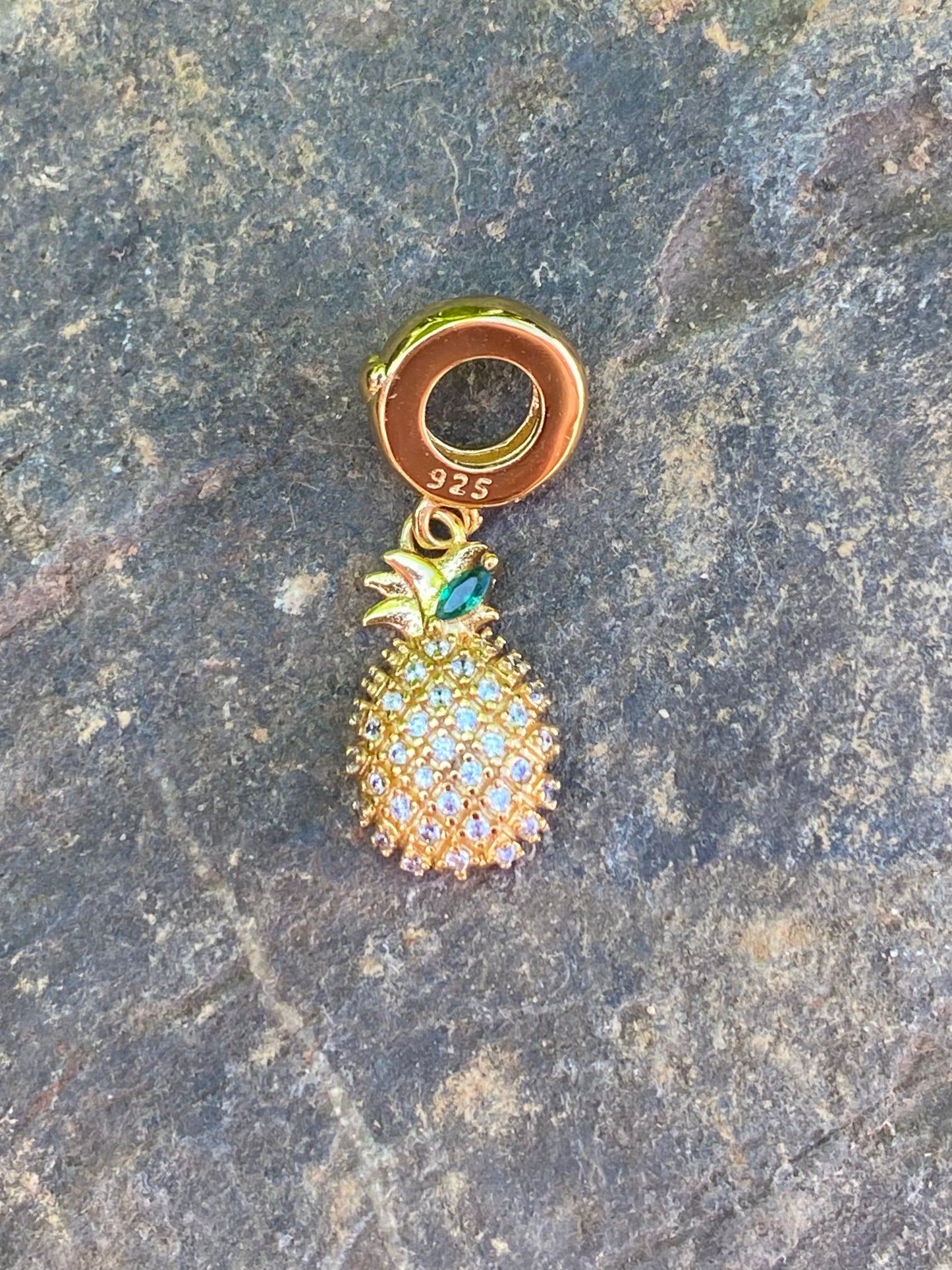 Ananas Dreadlock-Schmuck aus Gold - Silber 925