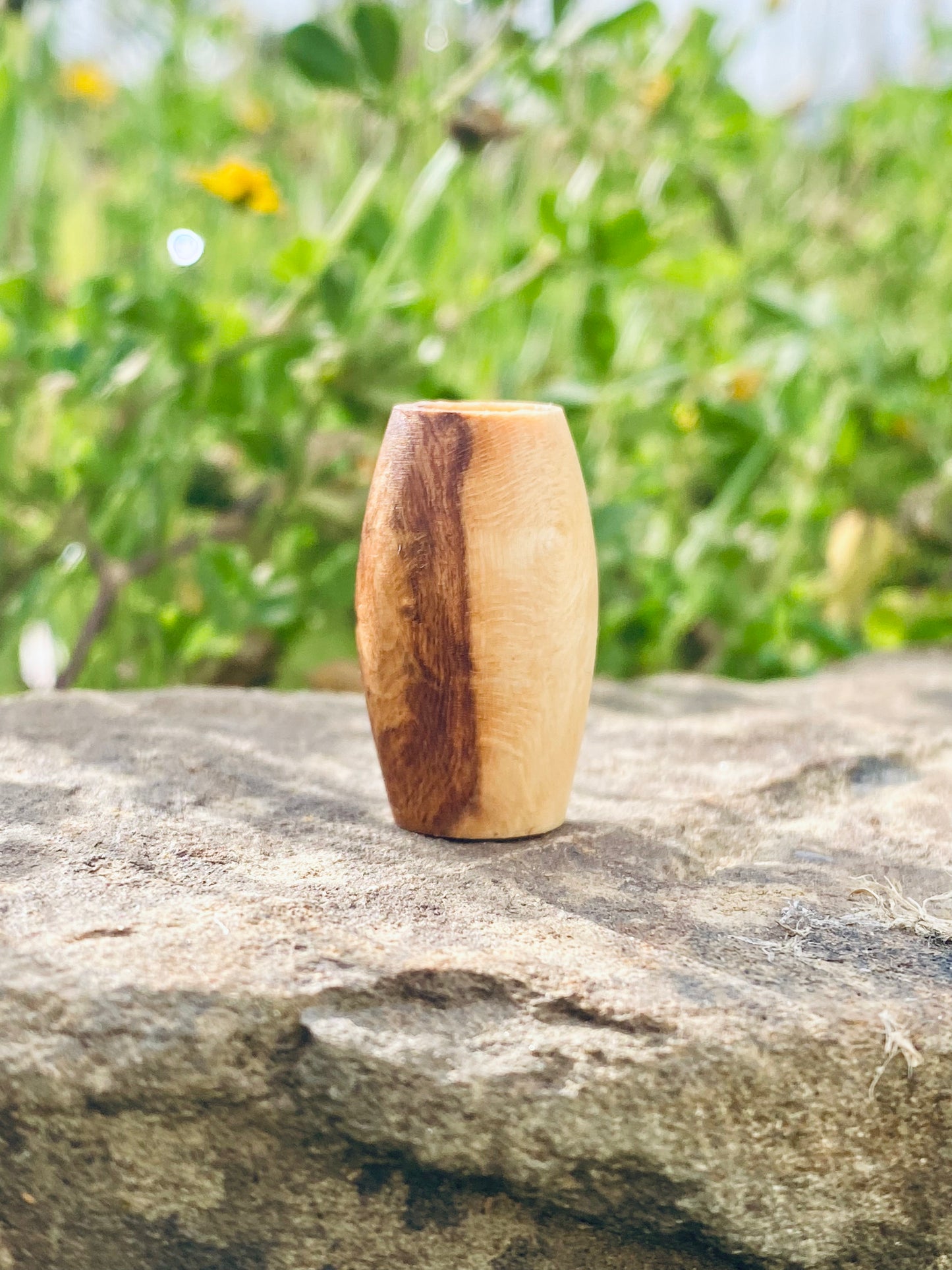 Baumperle Bead (Buche) 8mm Hole - DreadLocos Shop