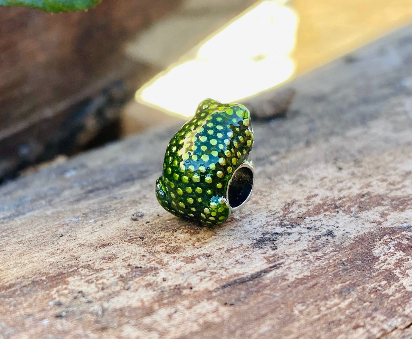 Frog 925 Sterling Silver 5mm Hole - DreadLocos Shop