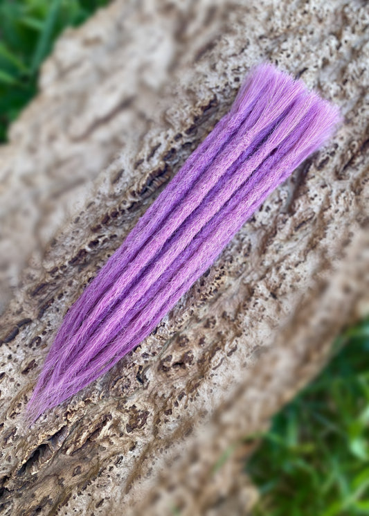 10 Europäische Echthaar Dreadlocks Wasser Purple