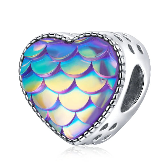 925er Silber Mermaid Heart