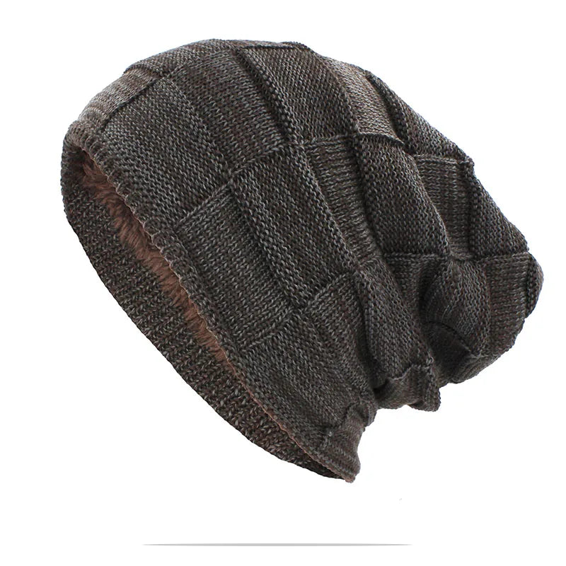 Men Winter Dreadlock Beanie Cotton Blend