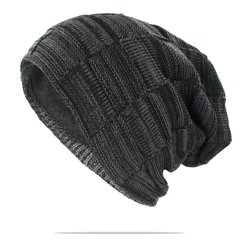 Men Winter Dreadlock Beanie Cotton Blend