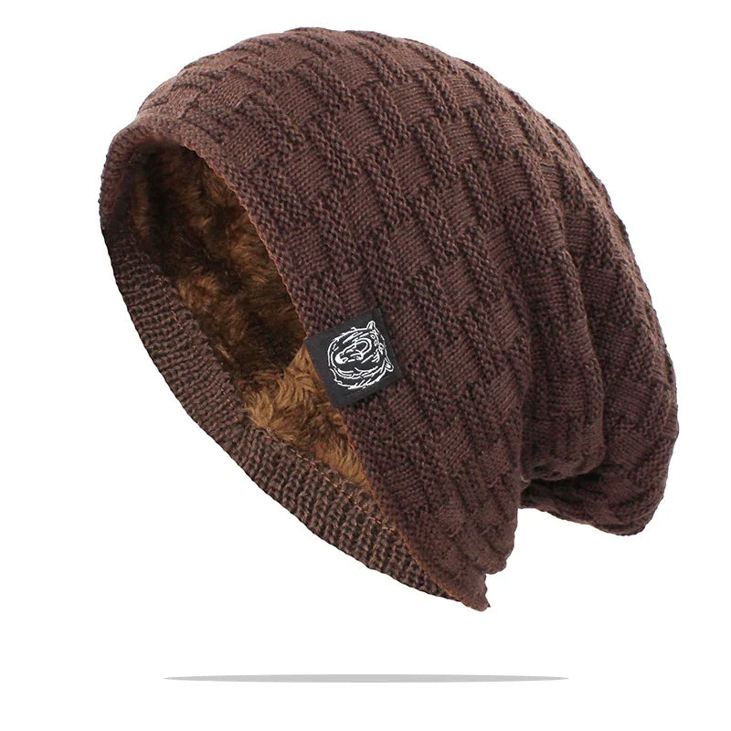 Men Winter Dreadlock Beanie Cotton Blend