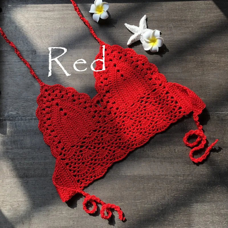 Triangle Bikini Top Woman Set 100 % Cotton - DreadLocos Shop