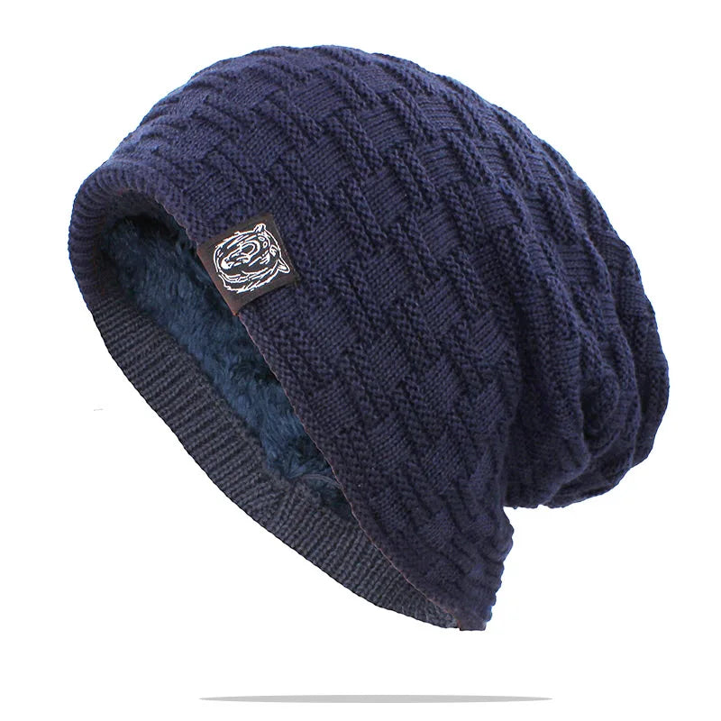 Men Winter Dreadlock Beanie Cotton Blend