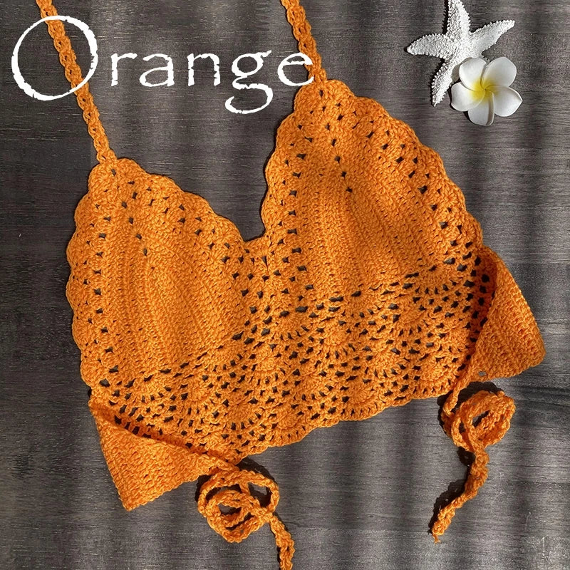 Triangle Bikini Top Woman Set 100 % Cotton - DreadLocos Shop