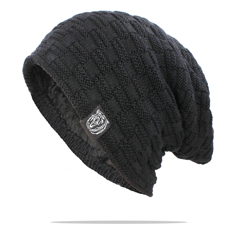 Men Winter Dreadlock Beanie Cotton Blend