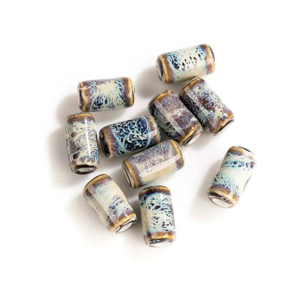 3 Dreadbeads aus Porzellan in 2-3 mm LDM DreadLocos Shop