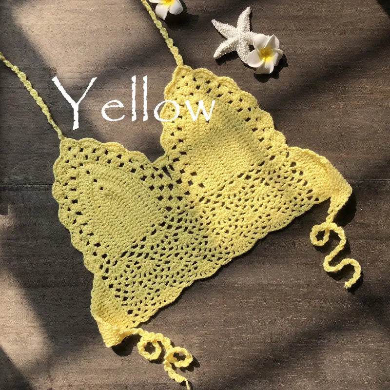 Triangle Bikini Top Woman Set 100 % Cotton - DreadLocos Shop