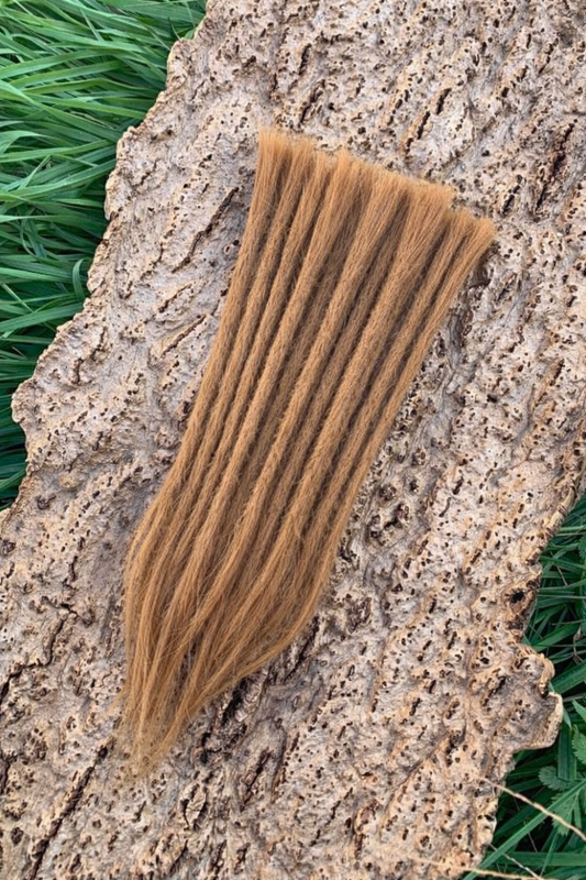 10 Europäische Echthaar Dreadlocks in Zimtblond