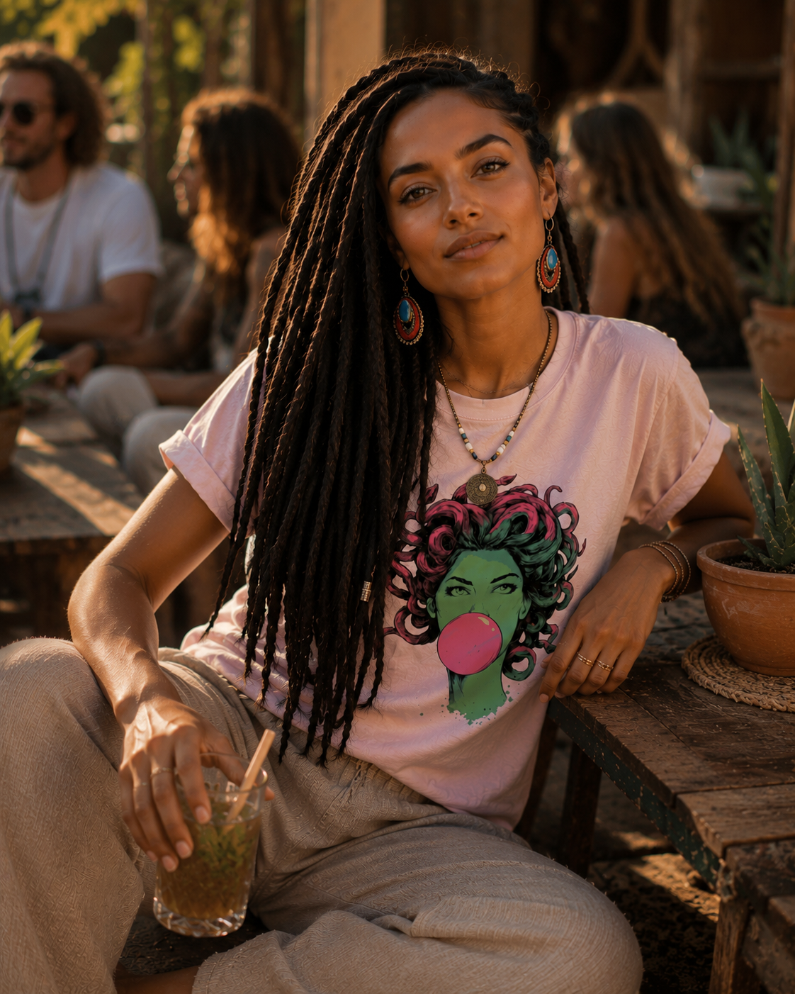 Medusa Bubblegum Top Women Clothing